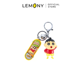 LEMONY พวงกุญแจเครยอนชินจัง ซีรีส์ Skateboard Crayon Shin-Chan Collection