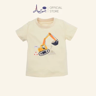 Amusant เสื้อยืดแขนสั้นลายน้องหมูเด้ง EH2K53,EH2N34
