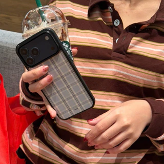 เคสไอโฟน (แม่เหล็ก) แบรนด์ Inajam | Tartan | Love me