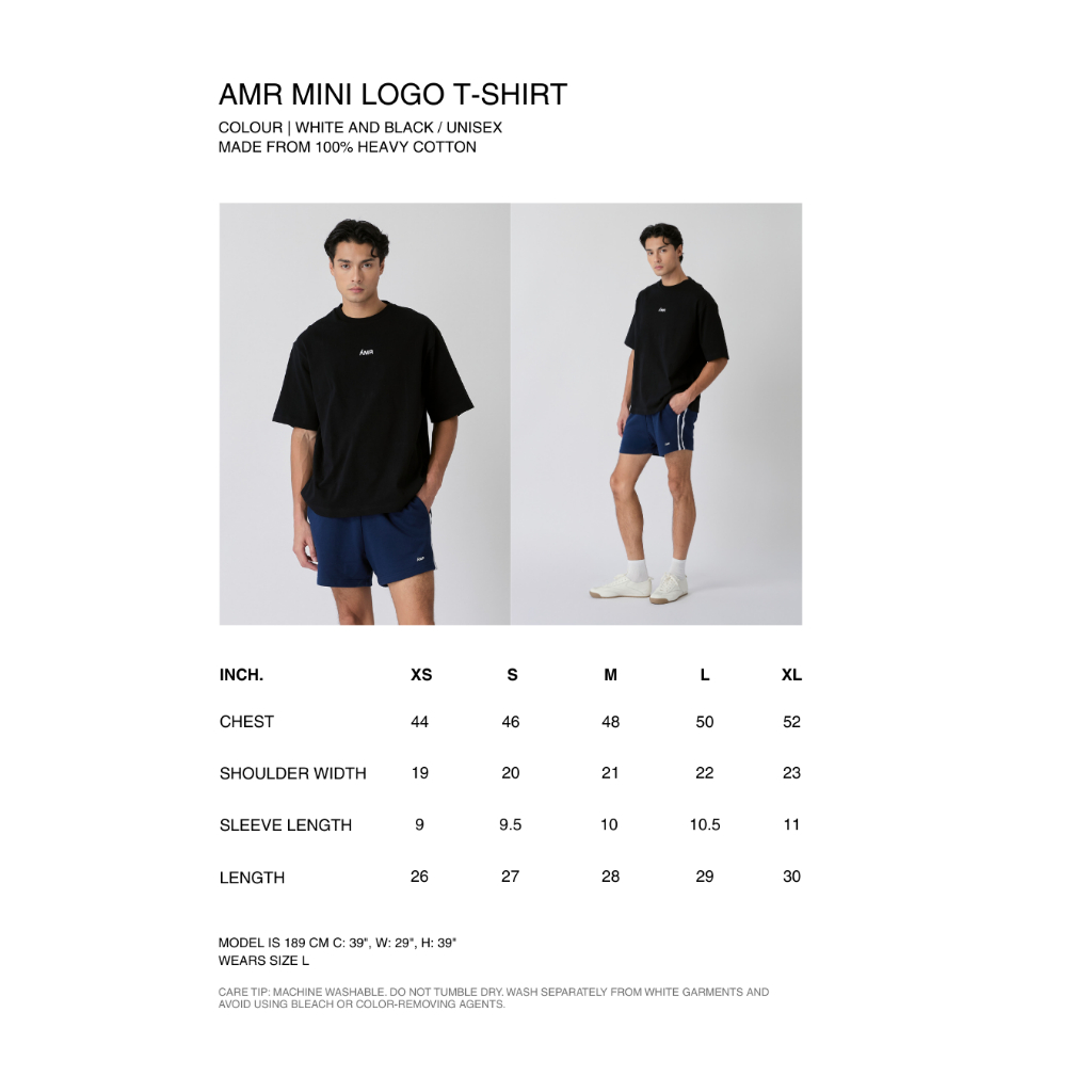 AMR DE SAISON ( AIMER ) - AMR Logo T-shirt in Black รูปที่ 4