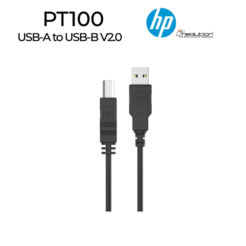 [ส่งเร็ว]HP USB-A to USB-B v2.0 cable Printer connect cable DHC-PT100 สายเชื่อมต่อปริ้นเตอร์ ของแท้ 
