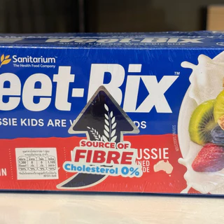 Weet-bix ธัญพืช น้ำตาล 0 ไฟเบอร์สูง เพื่อสุขภาพ ไม่เติมน้ำตาล ขนาด 375 กรัม
