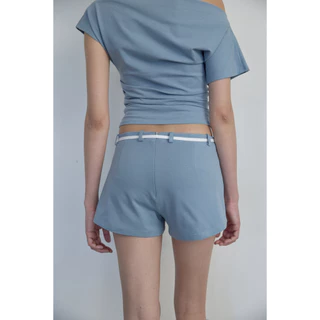 Hadid Short Pants - กางเกงขาสั้นเอวต่ำ ผ้านิ่มมีเชือกแถม
