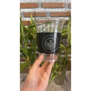 ปลอกกระดาษสวมแก้วชื่อลาย coffee time 200 ชิ้นชิ้นละ 0.75 บาท กระดาษอาร์ตการ์ดหนาอย่างดีสวมได้กับแก้วหลายขนาด