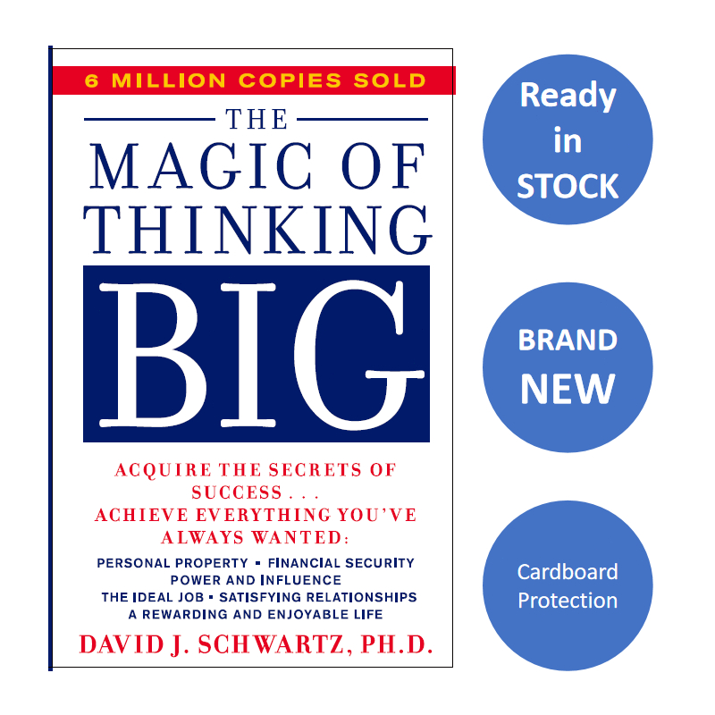 ENGLISH The Magic of Thinking Big David Schwartz, PdD Paperback Book
