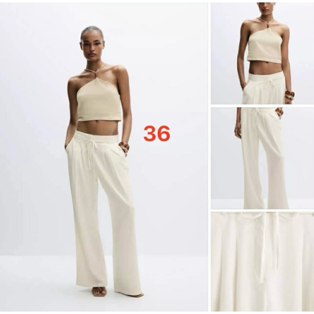 กางเกงผ้าลินิน Lefties มือ 1