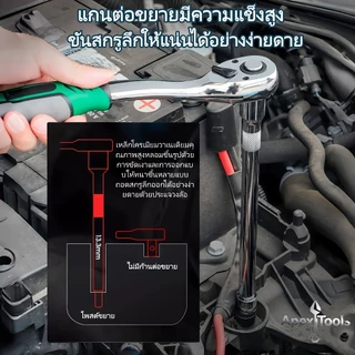 เครื่องมือช่าง 216 ชิ้น รวมชุดบล็อกประแจและไขควงอเนกประสงค์ ทำจากเหล็ก CR-V เหมาะสำหรับงานซ่อมรถยนต์และงานบ้านทุกชนิด