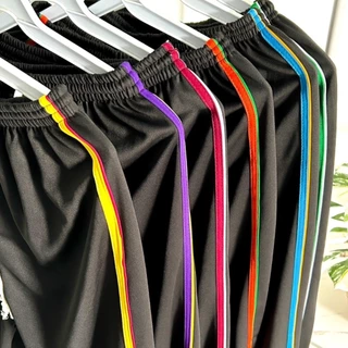 (เซต3ตัว) กางเกงวอร์มแถบซิ่ง ขาปล่อย แถบสีสดใส ขนาดฟรีไซต์ ใส่สบายๆ