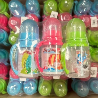 ยกโหล ขวดนม 4ออนซ์ มีมือจับ คละสี คละลาย ขายยกโหล12ขวด 4oz. มีมอก.