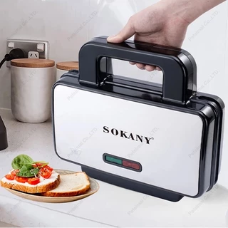 เครื่องทำแซนวิช 1000W เครื่องทำสเต๊ก ทำปิ้งขนมปัง เตาปิ้งย่าง เตาย่างสเต๊ก เครื่องทำแซนวิชอเนกประสงค์ว Waffle Maker