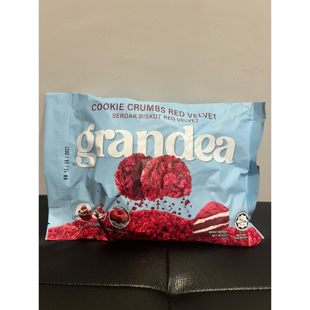Grandea cookies crumbs red velvetขนาด 454g