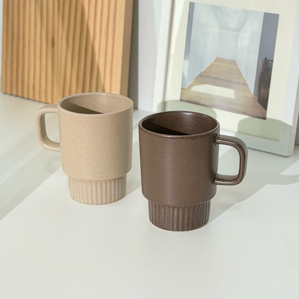 Goodsceramics แก้วกาแฟมินิมอล มีหู เอิร์ธโทน โทนเอิร์ธที่ดูแพงมาก 🤎🤍 เพิ่มดีเทลแบบงานสตูดิโอสุด ๆนิ่งเท่และมีคาแรกเตอร์