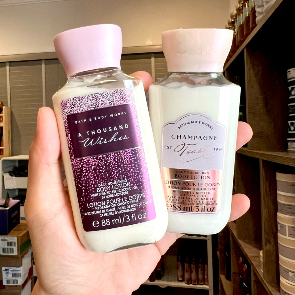 BBWช๊อปไทย A THOUSAND WISHES Travel Size Daily Nourishing Body Lotion 88ml โลชั้นบำรุงผิวกลิ่นA thou