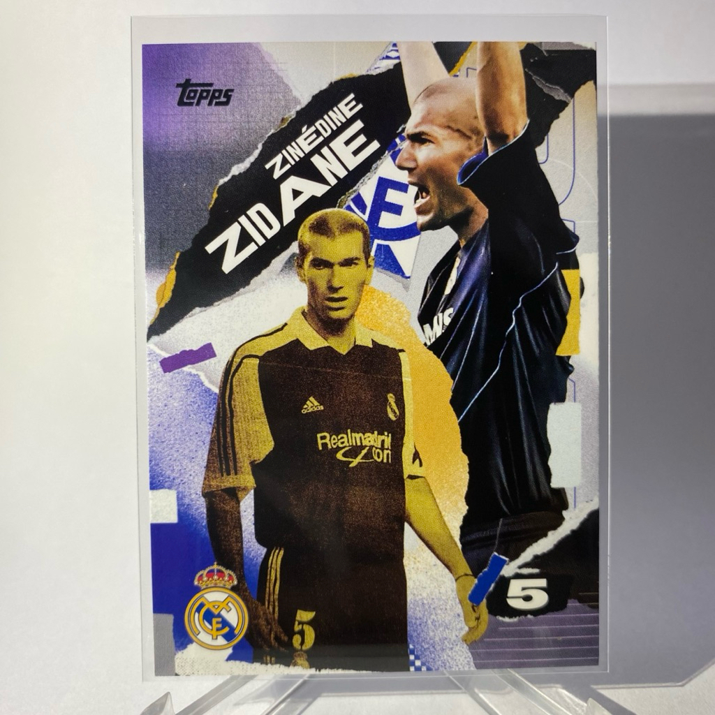 การ์ดนักฟุตบอล ZINEDINE ZIDANE, REAL MADRID, FIRST GOAL, TOPPS 2025