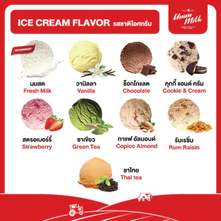 [จัดส่ง กทม.ปริมณฑล] ไอศกรีม อืมม มิลค์ ขนาด 2.5กิโลกรัม 1กล่อง ไอติม ไอศกรีมนมสด