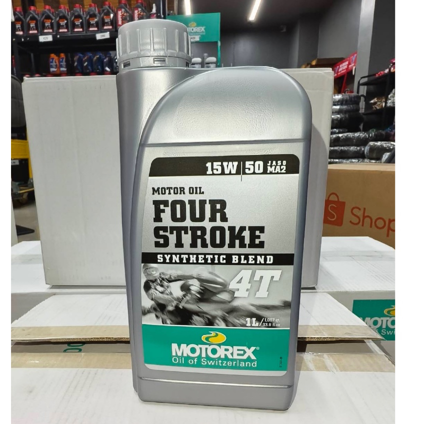 น้ำมันเครื่อง Motorex Four-stoke 4T 15W50 ขนาด 1 Lite