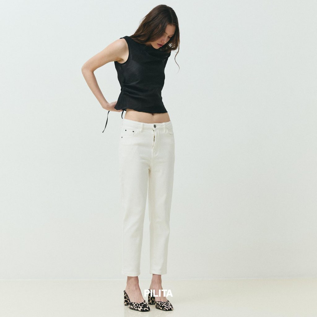 Pilita - Boyfriend Jeans กางเกงยีนส์ ขายาว ทรงกระบอกเล็ก