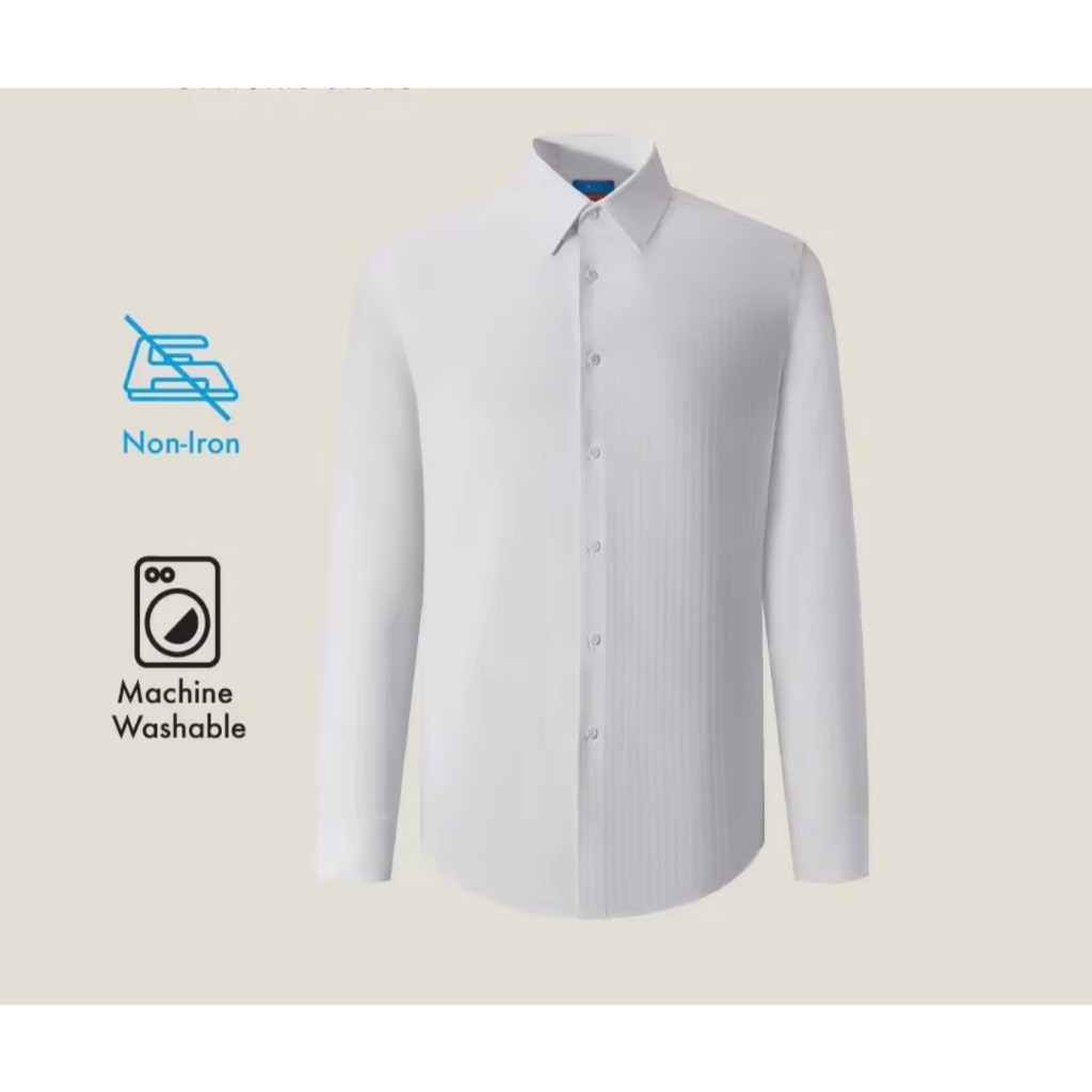 G2000 เสื้อเชิ้ตแขนยาวแบบทางการสำหรับผู้ชาย ทรง Smart Fit รุ่น 5112352200 WHITE