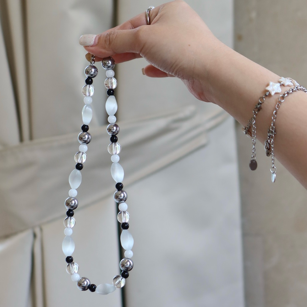 House of Cirround - สร้อยคอหิน Sesame Taste 🖤🤍