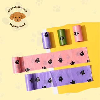 [พร้อมส่งในไทย] ถุงเก็บมูลสัตว์เลี้ยง รุ่นหนา 20ม้วนแถม ฟรีแคปซูลใส่ถุง