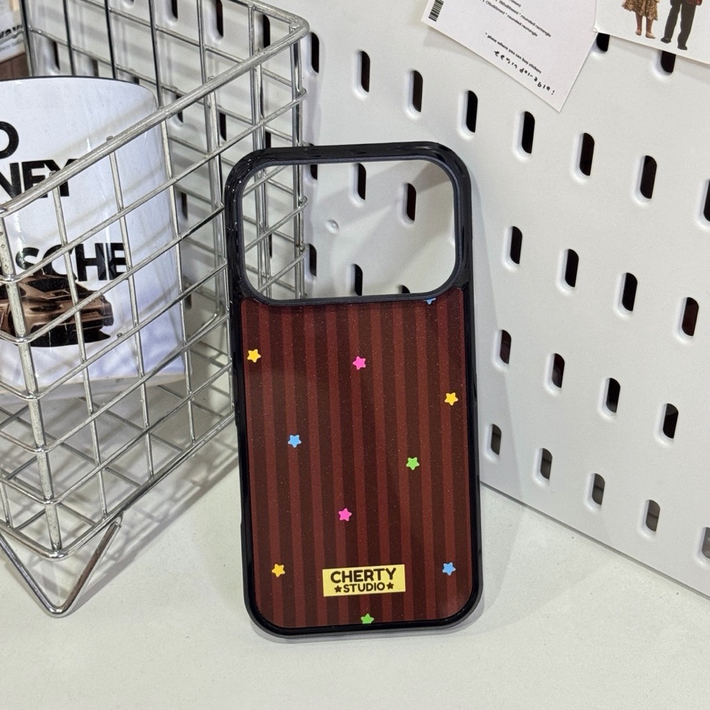 มี i17 series Phone case ( TPU ) Magnetic 🧲 / Normal brownie star by chertystudio 🤎