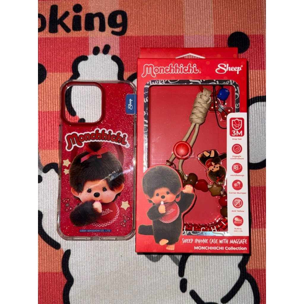 Case Iphone 16PM  Applesheep x monchhichi มือสองสภาพดี 🤩💖💯