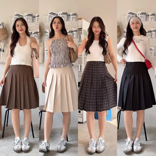 !NEW EMMA LONG PLEATED SKIRT! รุ่นใหม่ กระโปรงยาวจีบพลีทสุดคิ้ว* (รบกวนอ่านรายละเอียดก่อนสั่งซื้อ)
