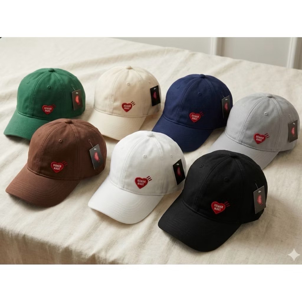 หมวกแก๊ป HUMAN MADE Logo Cap สไตล์แฟชั่น มีบริการเก็บเงินปลายทาง Fashion Summer
