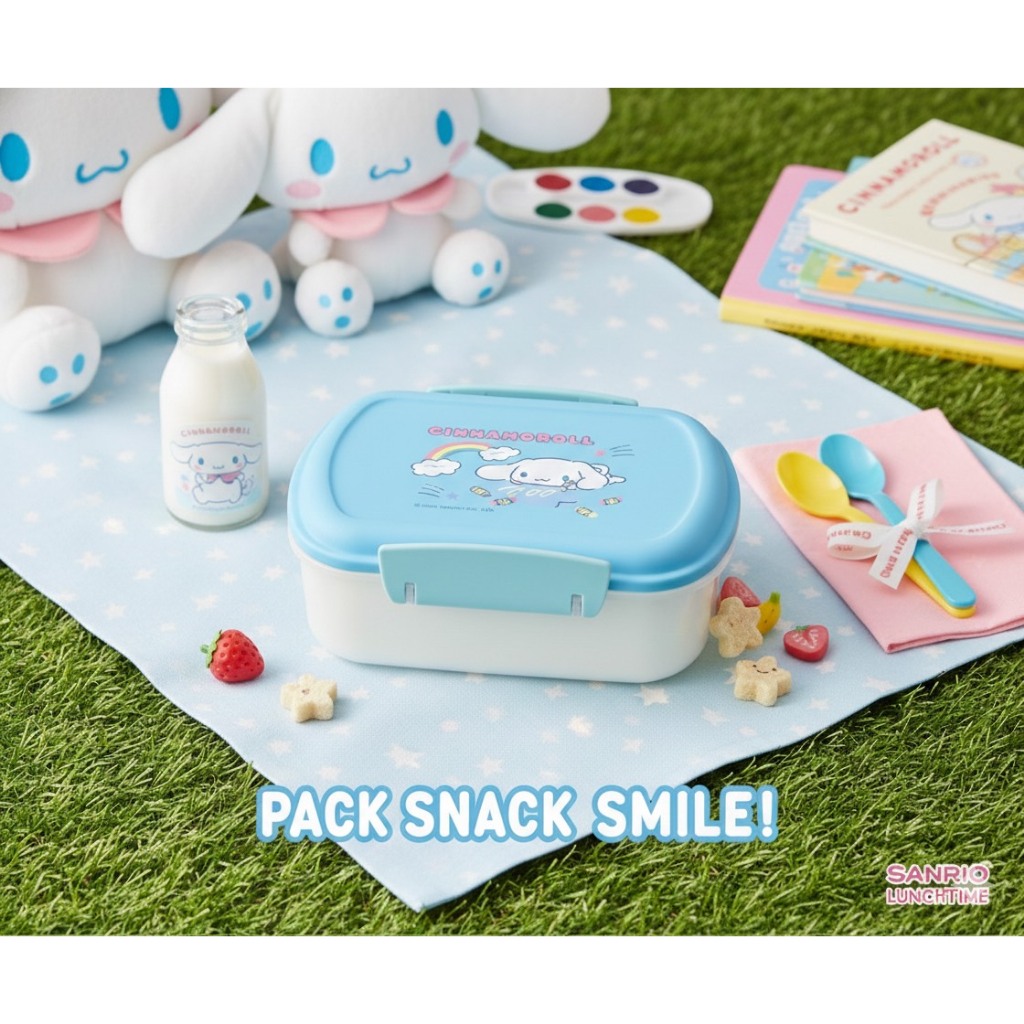 กล่องข้าวพลาสติก ชั้นเดียว มีตัวล็อค SANRIO