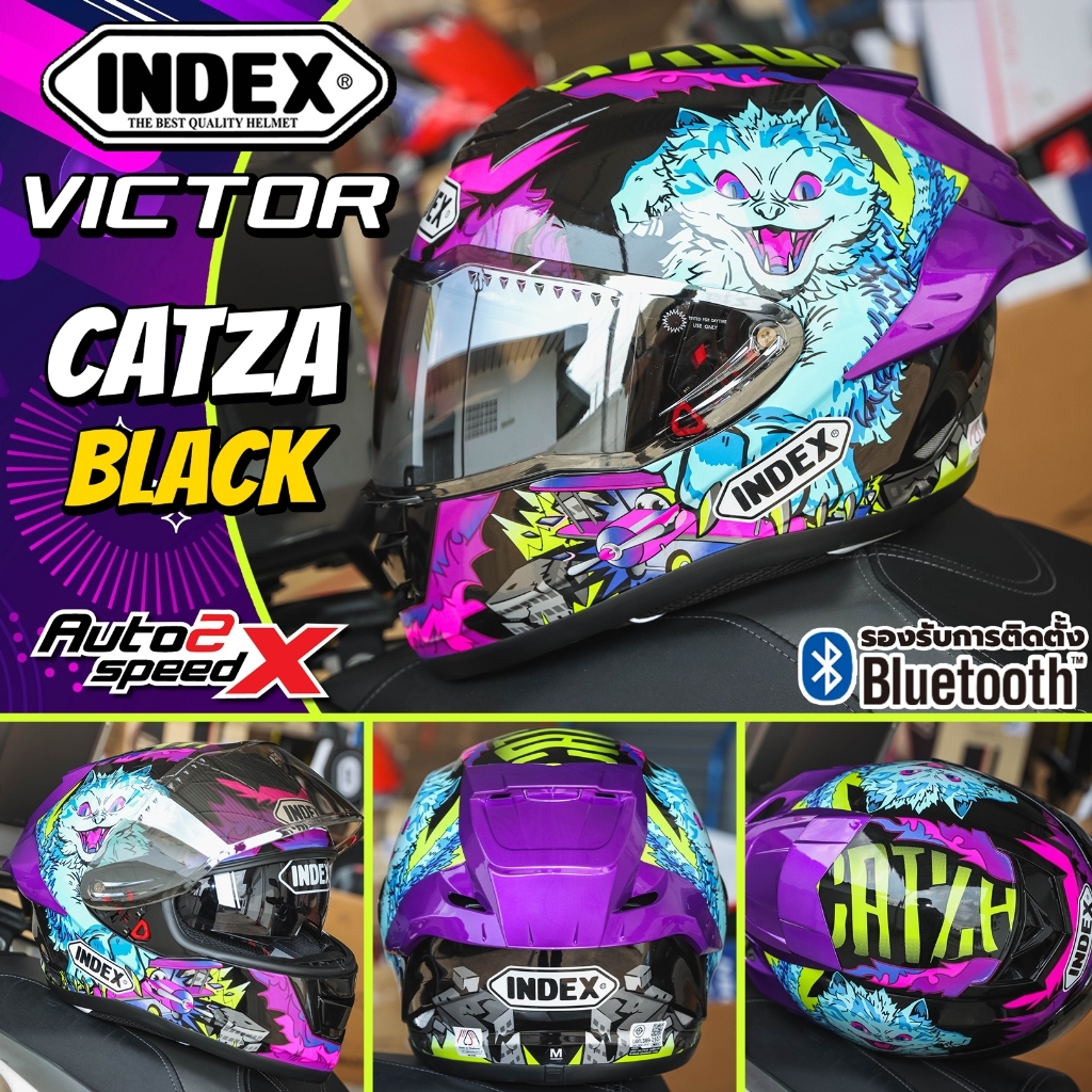 ออฟชั่นครบ ราคาเร้าๆ หมวกกันน็อค INDEX VICTOR แว่น2ชั้น รุ่นใหม่ 2026