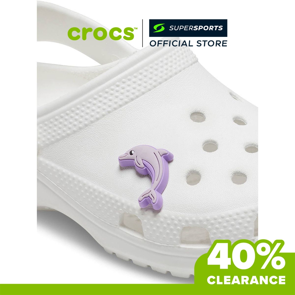 CROCS Jibbitz Purple Dolphin ตัวติดรองเท้า