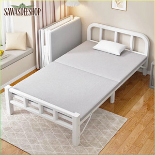 เตียงพับ เตียงเดี่ยว รับน้ำหนักได้ 300KG ที่เก็บของแบบพับได้…