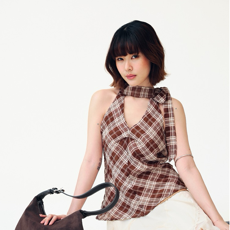 Check Knot Top by MAMIL