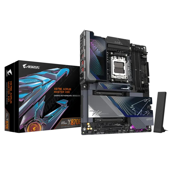 MAINBOARD (เมนบอร์ด) GIGABYTE X870E AORUS MASTER X3D