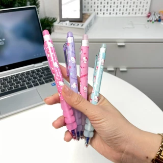 MOMOMART ไม้บรรทัดพับได้ Charmmy Kitty สีชมพู ลายน่ารัก และเครื่องเขียน
