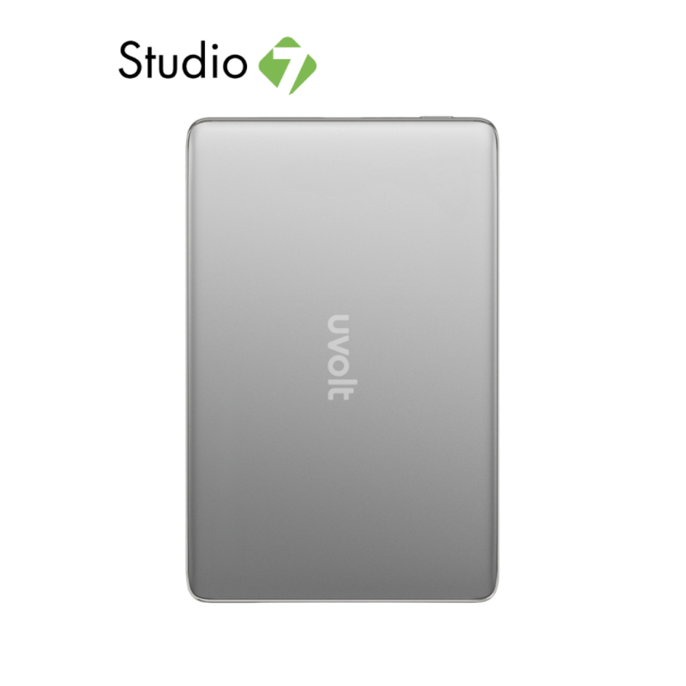 พาวเวอร์แบงค์ UVolt 5000 mAh Wireless Magnet UVP05W-02 Gray (CCC) by Studio7