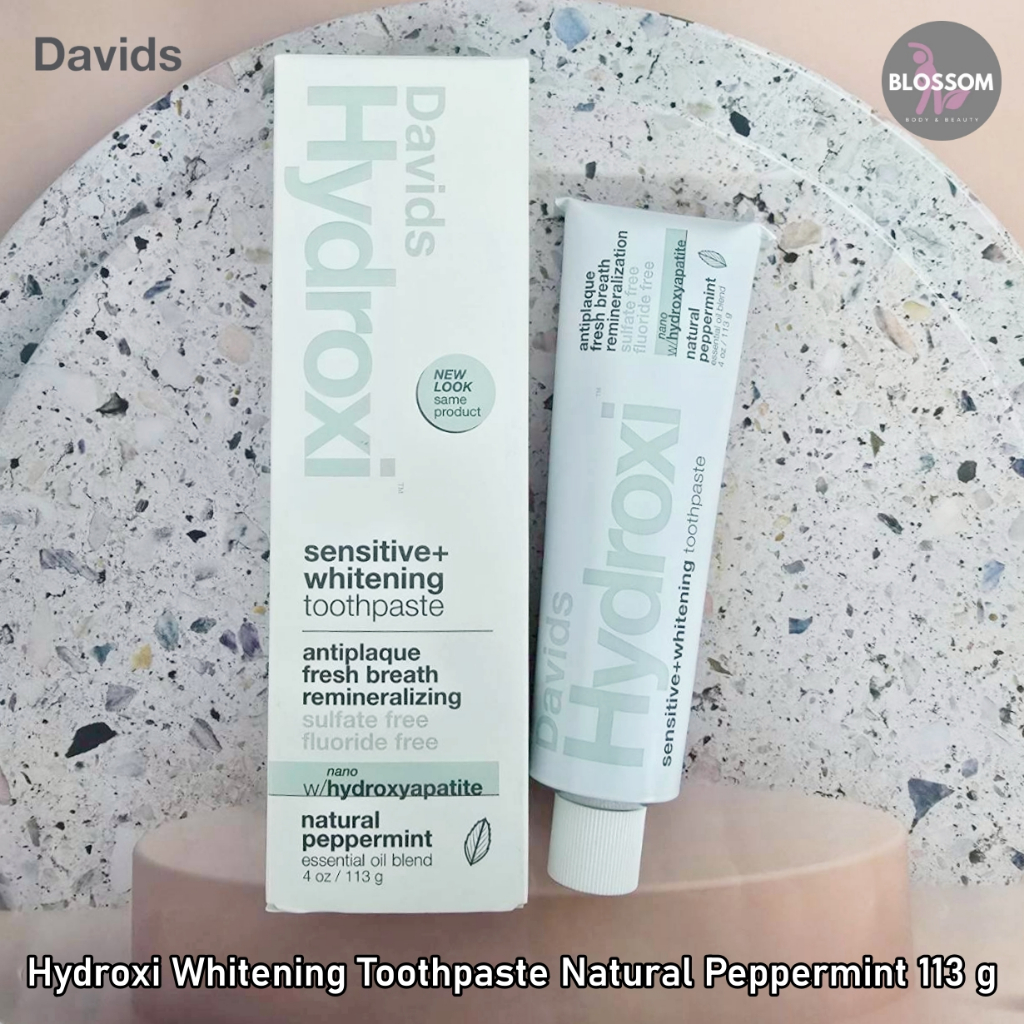 Davids - Hydroxi Whitening Toothpaste Natural Peppermint 113 g ยาสีฟัน
