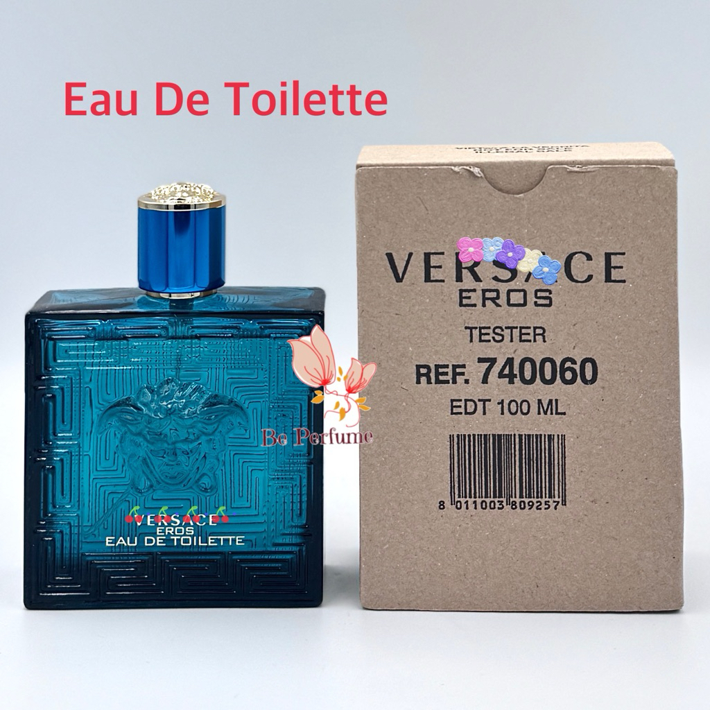 น้ำหอมกล่องเทสเตอของแท้ Versace eros pour homme eaude toilette 100ml