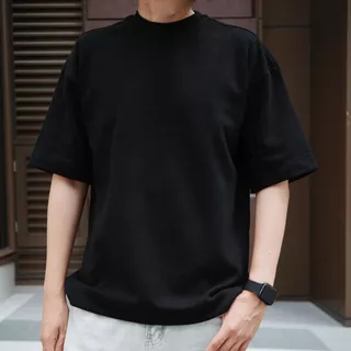 HIMSELF All Day Plain Tee เสื้อยืดทรง Oversize ผ้าหนานุ่ม คอฟิตกำลังดี สัมผัสนุ่มทั้งด้านในและด้านนอก ทรงสวยใส่ได้ทุกวัน
