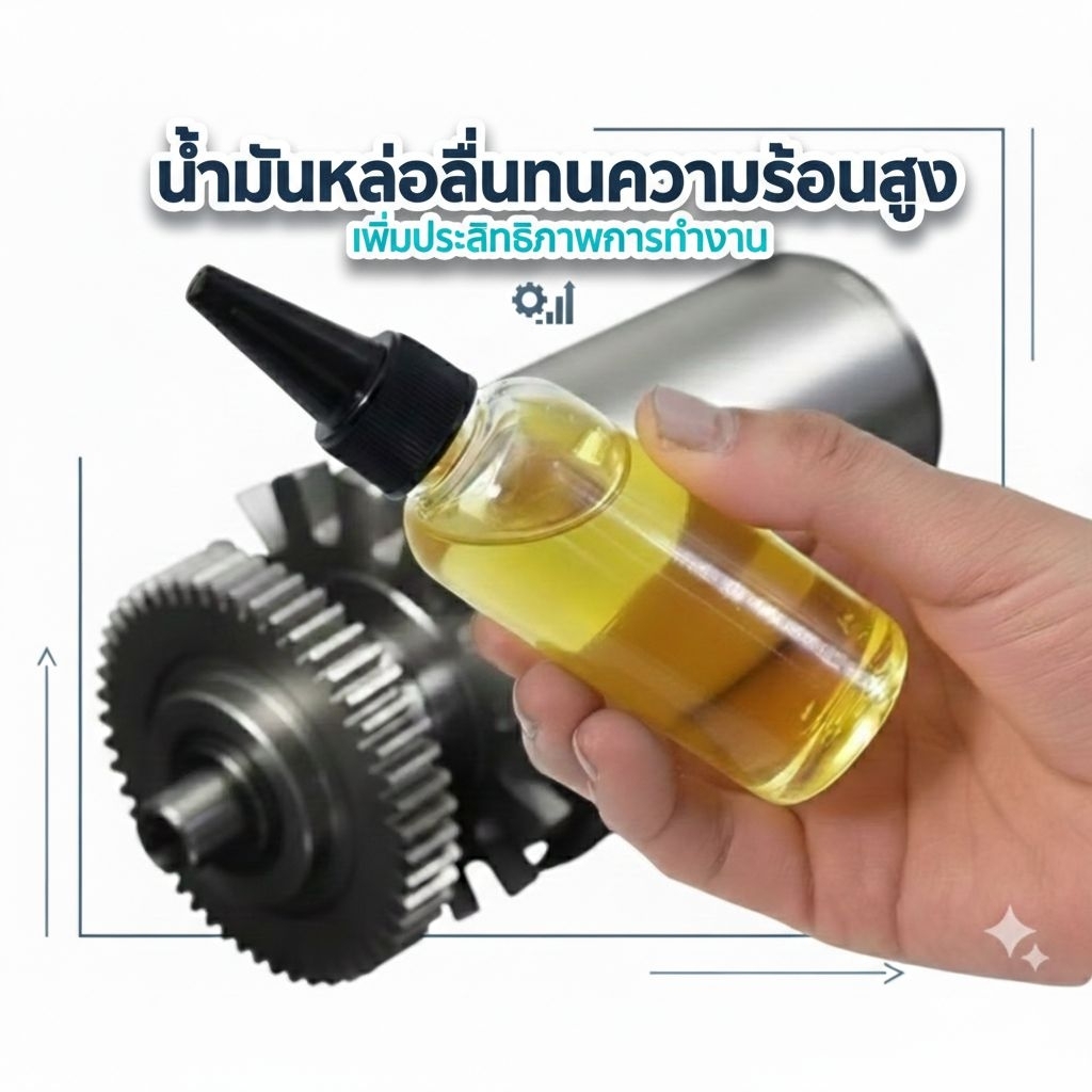 น้ำมันใส่บูชพัดลม ทนความร้อน 280 องศา สารหล่อลื่น ใส่ฟันเฟือง  ชิ้นส่วนเครื่องจักร มอเตอร์เครื่องใช้ไฟฟ้า