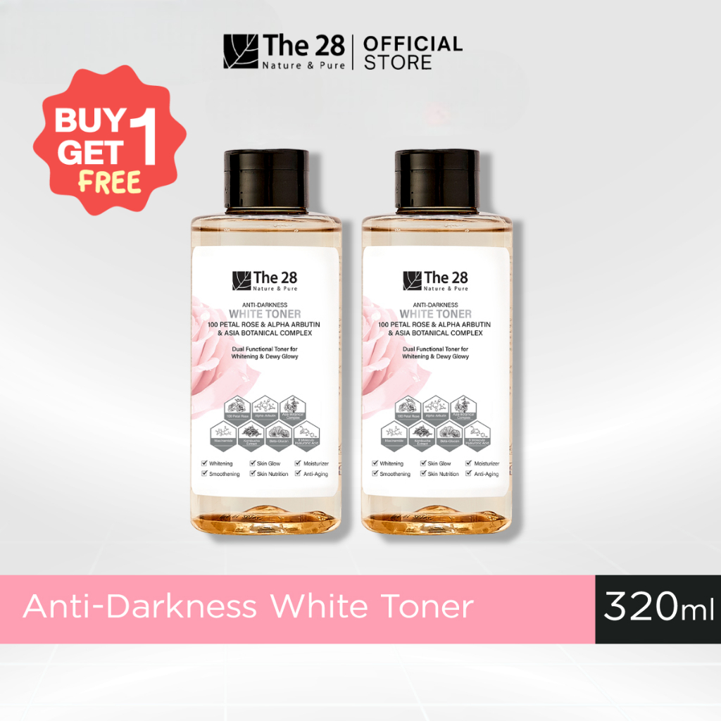 [  1 แถม 1   ] THE28 Anti-Darkness White Toner โทนเนอร์เพื่อผิวกระจ่างใส
