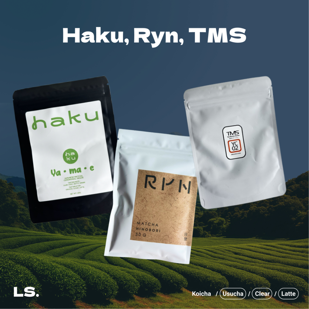 (พร้อมส่ง 1-2 วัน) โล๊ะขายมัทฉะ Haku, TMS, Ryn มัทฉะโทนถั่ว ราคาถูก ของใหม่ยังไม่แกะ