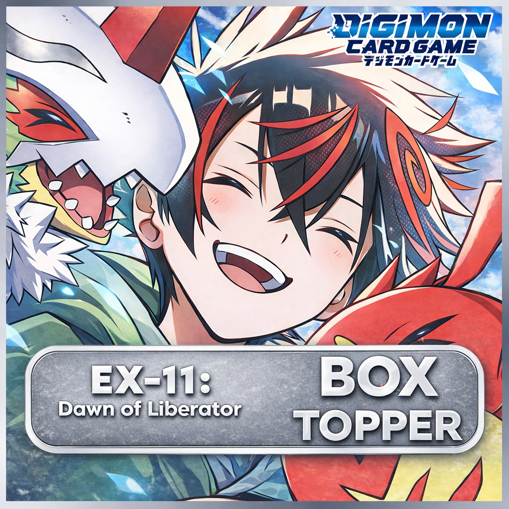 Digimon Card Game EX-11 DAWN OF LIBERATOR: การ์ดแยกใบจากซอง Box Topper