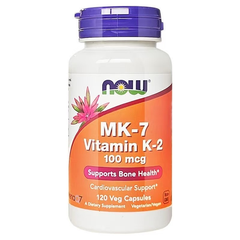 ⭐พร้อมส่ง วิตามินเค Now Foods, MK-7 Vitamin K-2, MK 7 Vitamin K 2,100 mcg, 120 Veggie Caps