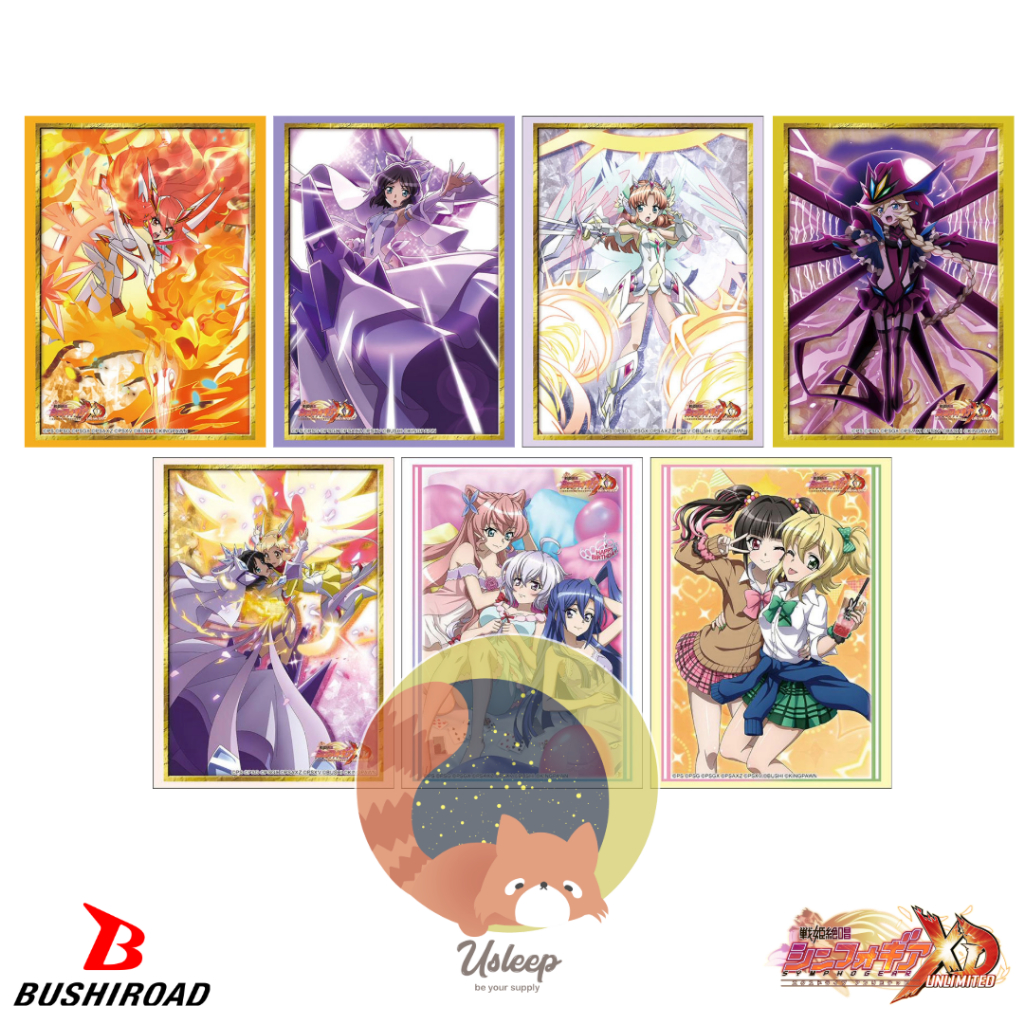 Bushiroad Sleeve HG Senki Zesshō Symphogear XD UNLIMITED : Kanade, Hibiki, Tsubasa, Chris, Maria, Shirabe, Kirika, Carol