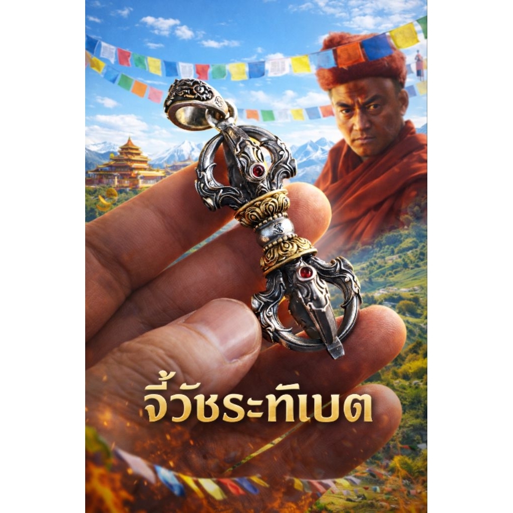 พร้อมส่ง 🎯จี้วัชระ ( Dorje ) free สร้อย ปลุกเสกจาก ทิเบต มี 2 แบบ