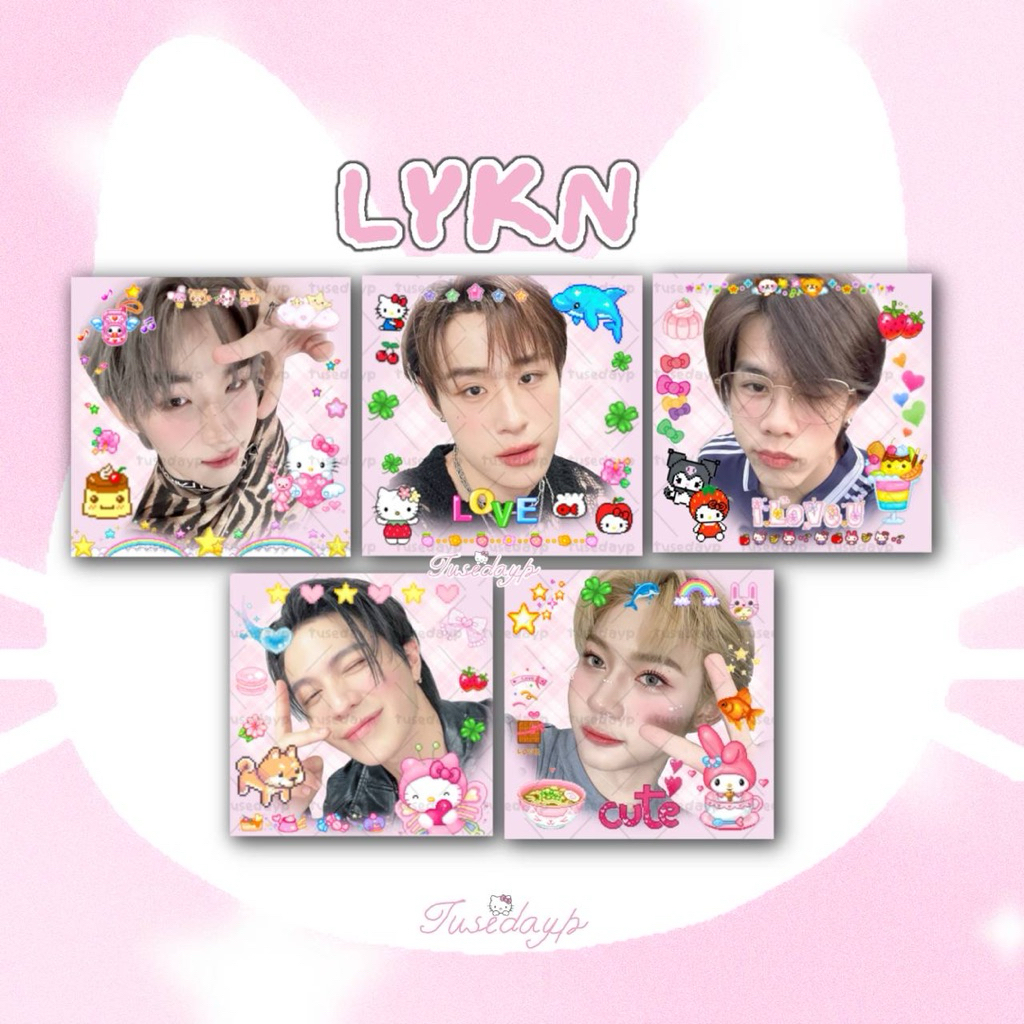 สติ๊กเกอร์ Lykn 30ชิ้น ขนาด 4x4 cm
