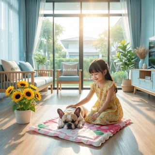 Boqi factory แผ่นเจลเย็นแมว ที่นอนสัตว์เลี้ยง ที่นอนเจลเย็นสำหรับสัตว์เลี้ยง ราคา ต่อ 1 ชิ้น 36*36ซม. 36X36