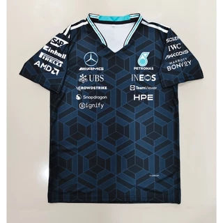 เสื้อF1 เสื้อฟอร์มูล่าวันคอกลมแขนสั้น ทีม ปิโตรนาส #FM0193 พิมพ์ทั้งตัว ไซส์ S-5XL