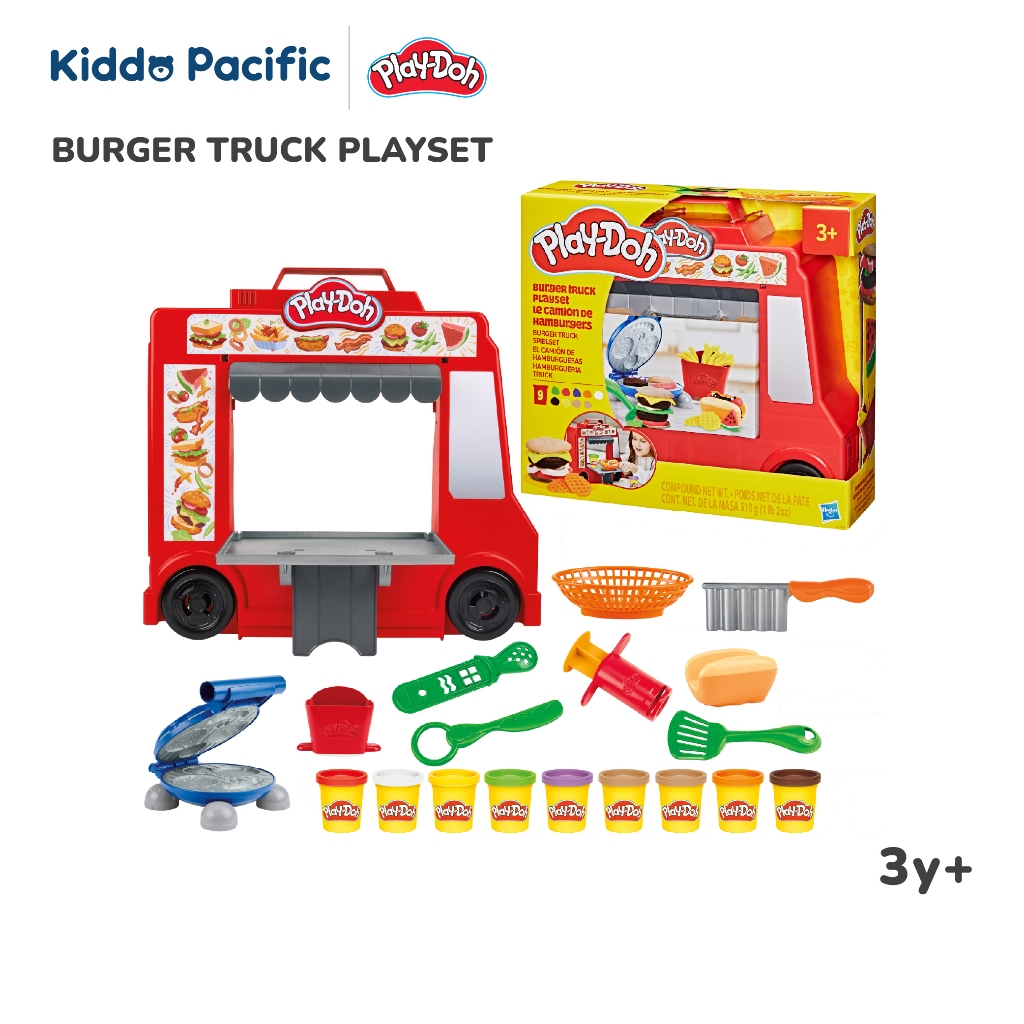 PLAY-DOH BURGER TRUCK PLAYSET ของเล่นแป้งโดว์ขนาด 2 ออนซ์